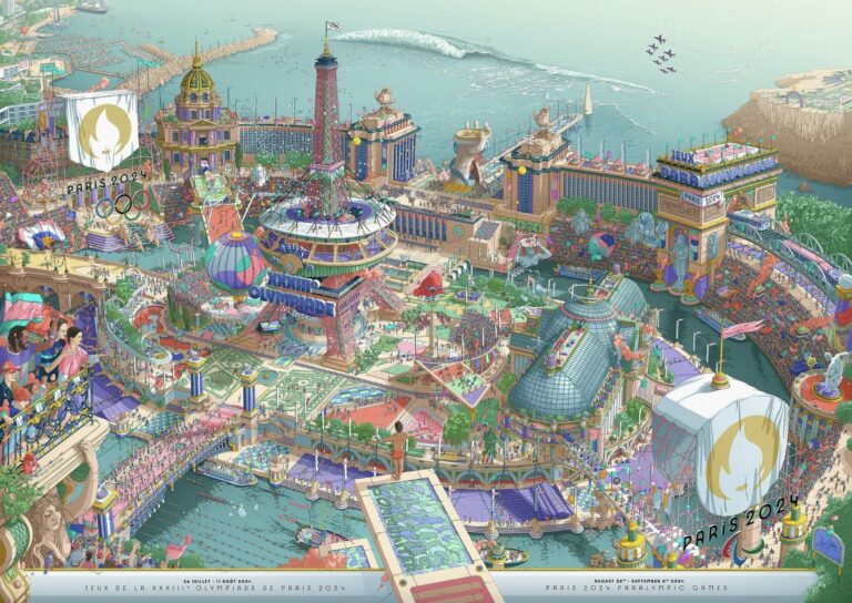 París 2024: Un mundo utópico Ilustrado por Ugo Gattoni